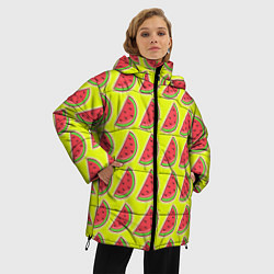Куртка зимняя женская Арбузный микс, цвет: 3D-черный — фото 2