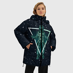 Куртка зимняя женская Космонавт-гуру, цвет: 3D-черный — фото 2