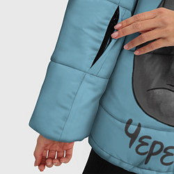 Куртка зимняя женская Черешню неси!, цвет: 3D-черный — фото 2