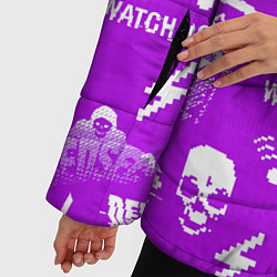 Куртка зимняя женская Watch Dogs 2: Violet Pattern, цвет: 3D-черный — фото 2