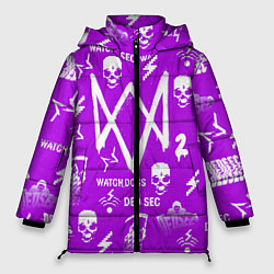 Женская зимняя куртка Watch Dogs 2: Violet Pattern