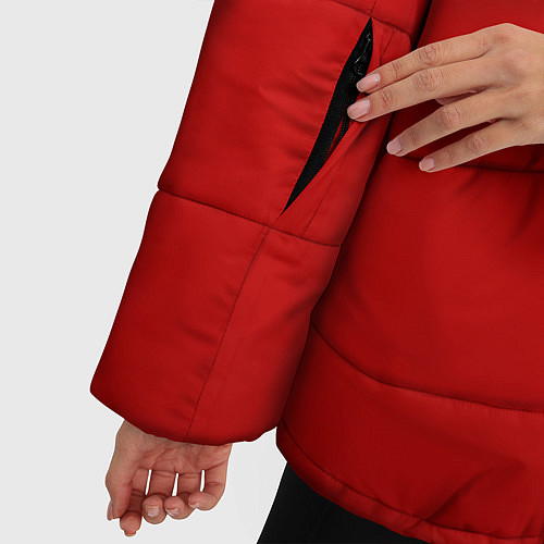 Женская зимняя куртка Россия: красная волна / 3D-Красный – фото 5