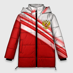 Куртка зимняя женская Россия: красная волна, цвет: 3D-красный