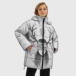 Куртка зимняя женская True Detective: Horny Girl, цвет: 3D-светло-серый — фото 2