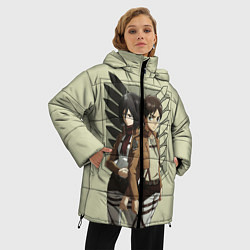 Куртка зимняя женская Атака Титанов, цвет: 3D-светло-серый — фото 2