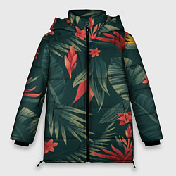 Женская зимняя куртка Зеленые тропики
