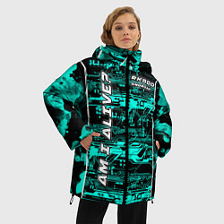 Куртка зимняя женская Detroit: RK800 AM I ALIVE?, цвет: 3D-черный — фото 2