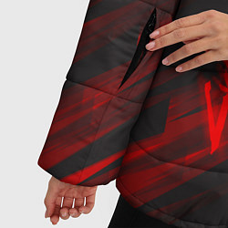 Куртка зимняя женская Cyberpunk 2077: Red Breaks, цвет: 3D-красный — фото 2