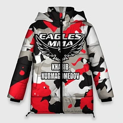 Куртка зимняя женская Khabib Nurmagomedov: Red Camo, цвет: 3D-светло-серый