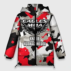 Куртка зимняя женская Khabib Nurmagomedov: Red Camo, цвет: 3D-красный