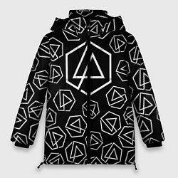 Куртка зимняя женская Linkin Park: Pattern, цвет: 3D-черный