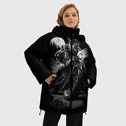 Куртка зимняя женская Бульдог-байкер, цвет: 3D-светло-серый — фото 2