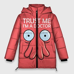 Куртка зимняя женская Trust Me I'm a Doctor, цвет: 3D-красный