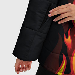 Куртка зимняя женская PUBG: Hell Flame, цвет: 3D-черный — фото 2