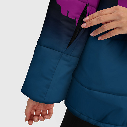 Женская зимняя куртка BSG: Neon City / 3D-Красный – фото 5