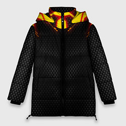 Куртка зимняя женская Cyberpunk 2077: Android, цвет: 3D-красный