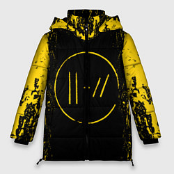 Куртка зимняя женская 21 Pilots: Yellow & Black, цвет: 3D-черный