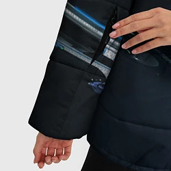 Куртка зимняя женская Mass Effect N7, цвет: 3D-светло-серый — фото 2
