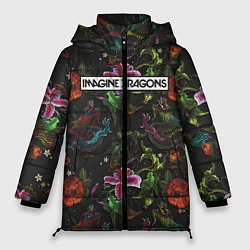 Куртка зимняя женская Imagine Dragons: Ink, цвет: 3D-черный