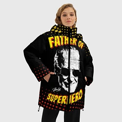 Куртка зимняя женская Stan Lee: Father of Superhero, цвет: 3D-светло-серый — фото 2