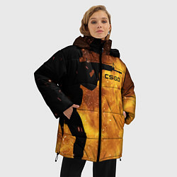 Куртка зимняя женская CS:GO Dark Fire, цвет: 3D-светло-серый — фото 2
