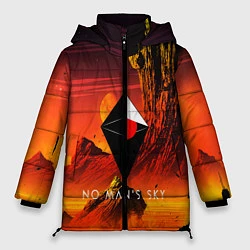 Куртка зимняя женская No Man's Sky: Red Dust, цвет: 3D-черный