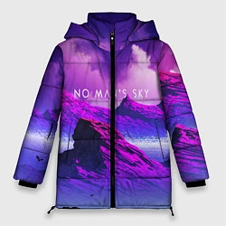 Куртка зимняя женская No Man's Sky: Neon Mountains, цвет: 3D-черный
