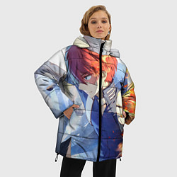 Куртка зимняя женская Моя геройская академия Шото, цвет: 3D-светло-серый — фото 2