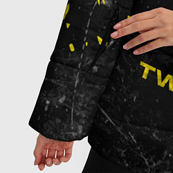 Куртка зимняя женская TOP: Skeleton Clique, цвет: 3D-светло-серый — фото 2