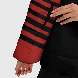 Куртка зимняя женская MASS EFFECT N7, цвет: 3D-красный — фото 2