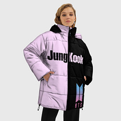 Куртка зимняя женская BTS Jung Kook, цвет: 3D-светло-серый — фото 2