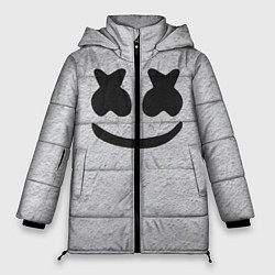 Куртка зимняя женская Marshmello: Grey Face, цвет: 3D-черный