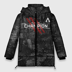 Куртка зимняя женская You Are The Champion, цвет: 3D-черный