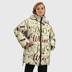 Куртка зимняя женская Don't Whine, Just Wine, цвет: 3D-черный — фото 2