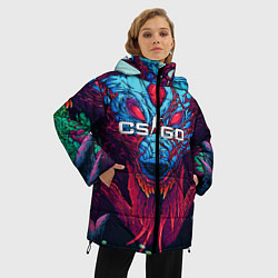 Куртка зимняя женская CS:GO Hyper Beast, цвет: 3D-черный — фото 2
