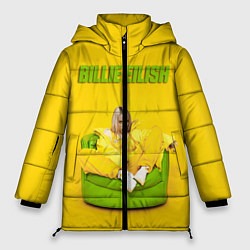 Куртка зимняя женская Billie Eilish: Yellow Mood, цвет: 3D-черный
