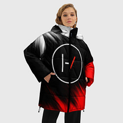 Куртка зимняя женская TWENTY ONE PILOTS, цвет: 3D-красный — фото 2