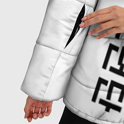 Куртка зимняя женская BTS: White & Black, цвет: 3D-черный — фото 2