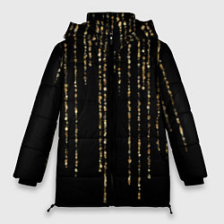 Женская зимняя куртка Золотые мерцающие блестки