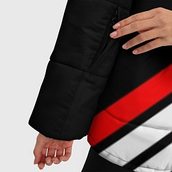 Куртка зимняя женская 21 Pilots: Black Logo, цвет: 3D-красный — фото 2
