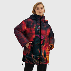 Куртка зимняя женская Укулеле, цвет: 3D-красный — фото 2