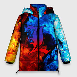 Куртка зимняя женская L letter fire, цвет: 3D-красный