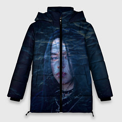 Куртка зимняя женская Billie Eilish: Ocean Eyes, цвет: 3D-красный