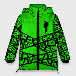 Женская зимняя куртка BILLIE EILISH: Green & Black Tape
