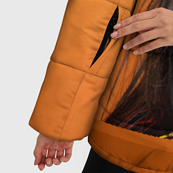 Куртка зимняя женская BILLIE EILISH: Orange Mood, цвет: 3D-черный — фото 2