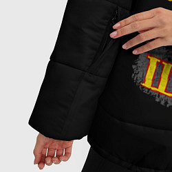 Куртка зимняя женская Король и Шут Анархия спина, цвет: 3D-черный — фото 2