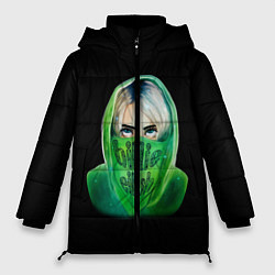 Куртка зимняя женская Billie Eilish: Green Acid, цвет: 3D-черный