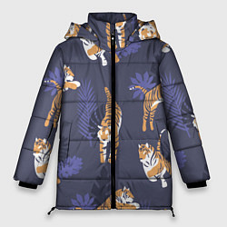 Куртка зимняя женская Тигриный прайд, цвет: 3D-черный