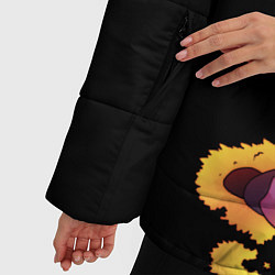 Куртка зимняя женская UNDERTALE FRISK, цвет: 3D-черный — фото 2