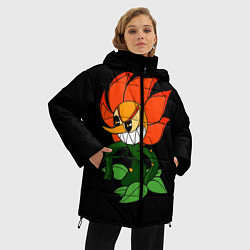 Куртка зимняя женская Cuphead - Кэгни Гвоздика, цвет: 3D-красный — фото 2